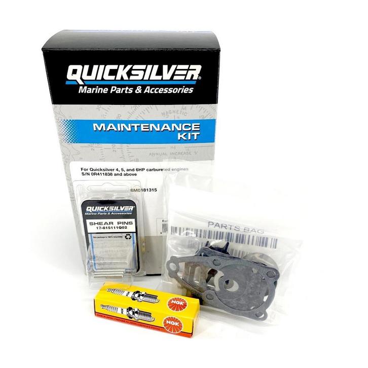 Quicksilver Service kit voor 4, 5 en 6 pk buitenboordmotor, Watersport en Boten, Buiten- en Binnenboordmotoren, Nieuw, Ophalen of Verzenden