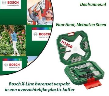 Bosch X-Line Borenset 34-delig – Voor Hout, Metaal en Steen beschikbaar voor biedingen