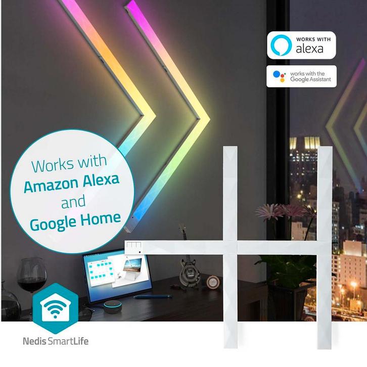 Smart wandlichtbalken | Decoratieve Verlichting met Wifi, Huis en Inrichting, Lampen | Wandlampen, Nieuw, Kunststof, Verzenden
