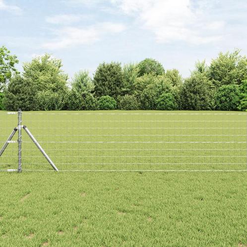 vidaXL Euro Hek met 13 Posts 0.8x25 m Gehaald Staal, Tuin en Terras, Schuttingen, Nieuw, IJzer, Verzenden