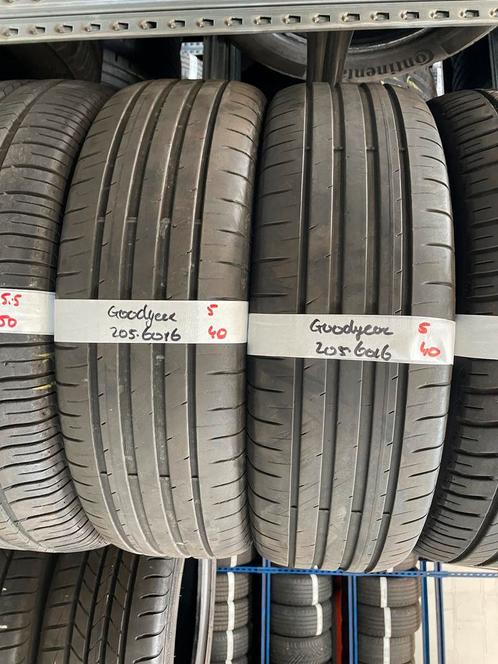 205-60-16 Goodyear Zomerbanden 5mm Incl Montage 205 60 16, Auto-onderdelen, Banden en Velgen, 16 inch, Zomerbanden, 205 mm, Personenwagen