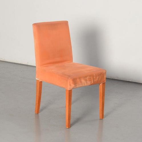 Frontseat kantinestoel , oranje, 4-poot onderstel, Huis en Inrichting, Stoelen, Ophalen of Verzenden
