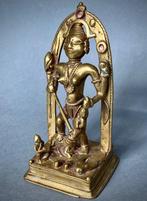 sculptuur, Mahisuramardin, bronzo a cera persa con, Antiek en Kunst