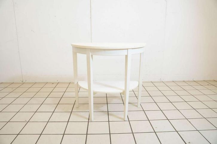 Witte Halve Maan Tafel, Huis en Inrichting, Tafels | Bijzettafels, Ophalen of Verzenden