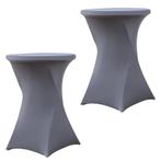 Set Van 2 Stuks! Statafelrok Grijs 80 CM Alora Tafelrok Voor, Huis en Inrichting, Nieuw