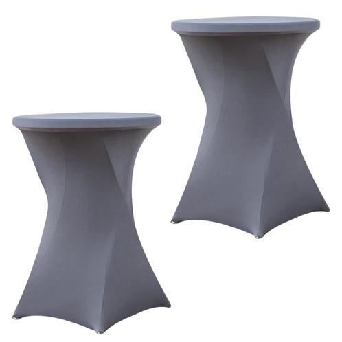 Set Van 2 Stuks! Statafelrok Grijs 80 CM Alora Tafelrok Voor, Huis en Inrichting, Keuken | Keukenbenodigdheden, Nieuw