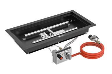 GoFire inbouwbrander rechthoek 56 x 28 | Flexibel, Tuin en Terras, Terrasverwarmers, Nieuw, Verzenden