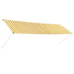 Markies 400x150cm geel | retourdeal 64% korting, Tuin en Terras, Zonneschermen, Ophalen of Verzenden, 250 cm tot 450 cm, Uitvalscherm
