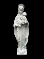 Beeld - Madonna met Kind - 39 cm - Antiek - Biscuit