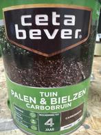 Cetabever palen en bielzen - carbobruin dekkend mat - 0,7..., Bruin, Nieuw, Beits, Ophalen of Verzenden
