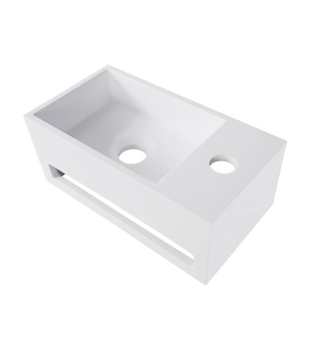 Fontein met Handdoekhouder Wiesbaden Solid Surface (kraangat, Doe-het-zelf en Verbouw, Sanitair, Bad, Nieuw, Ophalen of Verzenden