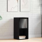 vidaXL LP Opbergbox 71x34x36 cm spaanplaat zwart, Huis en Inrichting, Woonaccessoires | Cd- en Dvd-rekken, Verzenden, Nieuw
