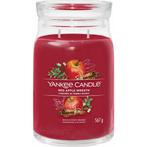 Yankee Candle Geurkaars Large Jar Red Apple Wreath 567 gr, Nieuw, Verzenden
