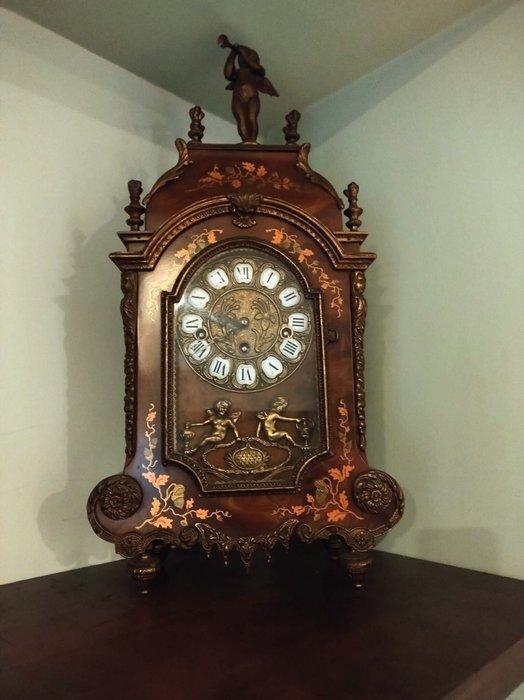 Boulle klok - Art Deco Hout, Messing - 1970-1980, Antiek en Kunst, Antiek | Klokken