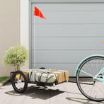 vidaXL Fietstrailer 126x63x34 cm ijzer zwart, Verzenden, Nieuw