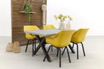 Hartman Sophie Element Yellow/Verona black 160 cm. tuinset -, Tuin en Terras, Tuinsets en Loungesets, Verzenden, Nieuw, Kunststof