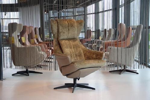 Design relaxfauteuil leer Gealux Arc 2008 met 2 motoren+accu, Huis en Inrichting, Fauteuils, Nieuw, Leer, Stof, Ophalen of Verzenden