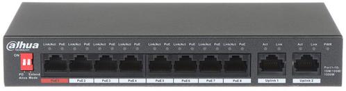 Dahua PFS3010-8GT-96-V2 8x PoE Gigabit 2x RJ45 Uplink, Audio, Tv en Foto, Videobewaking, Ophalen of Verzenden
