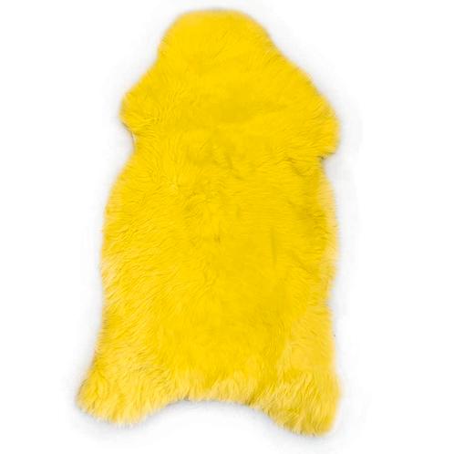 Texelse schapenvacht geel, Huis en Inrichting, Stoffering | Tapijten en Kleden, 50 tot 100 cm, 100 tot 150 cm, Overige vormen
