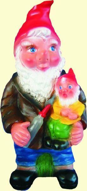 Tuinkabouter vader en zoon, Tuin en Terras, Tuinbeelden, Nieuw, Verzenden