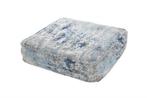 Design vloerkussen XL ABSTRACT 70cm blauw beige zitpoef met, Ophalen of Verzenden, Nieuw