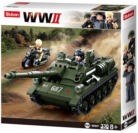 Sluban Geallieerde Anti-Tank Tank (Leger bouwsets), Kinderen en Baby's, Speelgoed | Bouwstenen, Nieuw, Verzenden