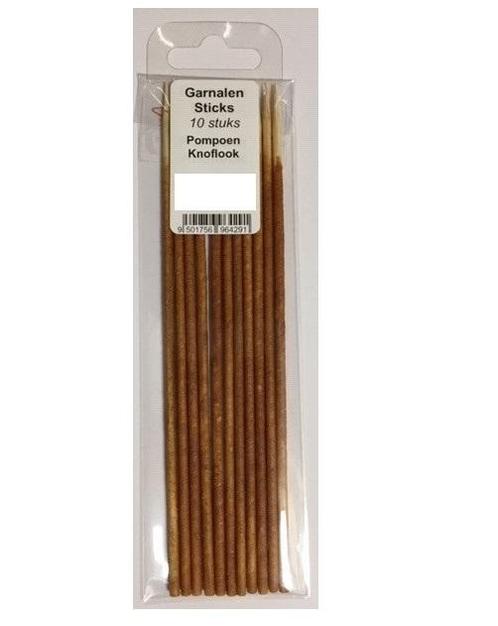 Garnalen Sticks Pompoen Knoflook 10 st., Dieren en Toebehoren, Vissen | Aquaria en Toebehoren, Nieuw, Ophalen of Verzenden