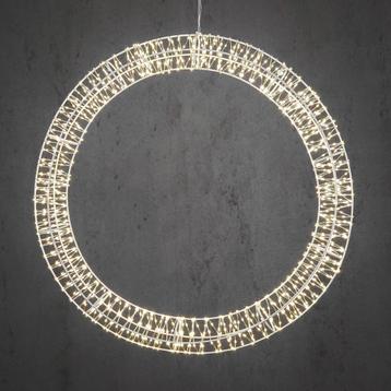 Kerstverlichting Cirkel met Warm Witte LED Lampjes - Ø56 cm beschikbaar voor biedingen