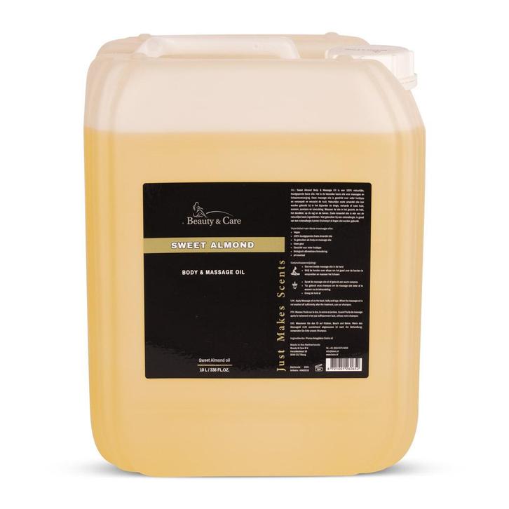 Beauty & Care Zoete Amandel olie 10 L.  new, Sport en Fitness, Massageproducten, Olie of Lotion, Nieuw, Ophalen of Verzenden