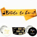 Vrijgezellenfeest set +cap+buttons+gelukspoppetjes+armbanden, Verzenden, Nieuw, Feestartikel, Geboorte of Huwelijk