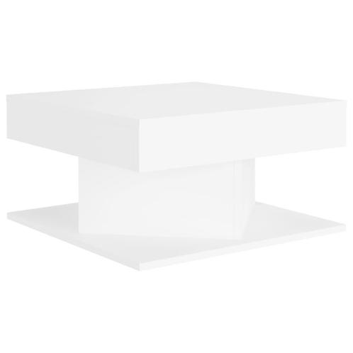 Salontafel Wit Hout - Tweedekansje - Stijlvol & Voordelig, Huis en Inrichting, Tafels | Salontafels, 50 tot 100 cm, Vierkant, Nieuw