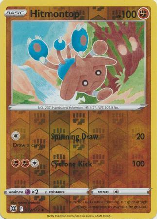 Hitmontop 072/172 reverse holo Brilliant Stars, Hobby en Vrije tijd, Verzamelkaartspellen | Pokémon, Losse kaart, Nieuw, Foil