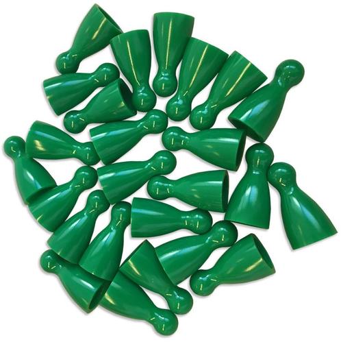 Plastic Spel Pionnen 12x24mm Groen (100 stuks) | Spellenrijk, Hobby en Vrije tijd, Gezelschapsspellen | Bordspellen, Nieuw, Verzenden
