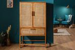 Massief dressoir BAMBOO LOUNGE 140cm mangohout bamboe met, Huis en Inrichting, Kasten | Overige, Ophalen of Verzenden, Nieuw