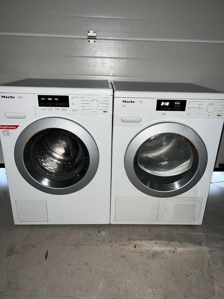 Gave Miele 8KG Wasmachine Miele 8KG Warmtepompdroger!, Witgoed en Apparatuur, Wasmachines, Minder dan 85 cm, 1600 toeren of meer