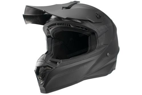 Helm Vito Crosshelm Tivoli mat zwart, Fietsen en Brommers, Brommeronderdelen | Algemeen, Nieuw, Ophalen of Verzenden