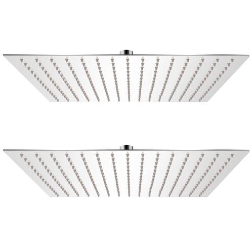 vidaXL Regendouchekop 2 st 40x40 cm roestvrij staal, Doe-het-zelf en Verbouw, Sanitair, Nieuw, Verzenden