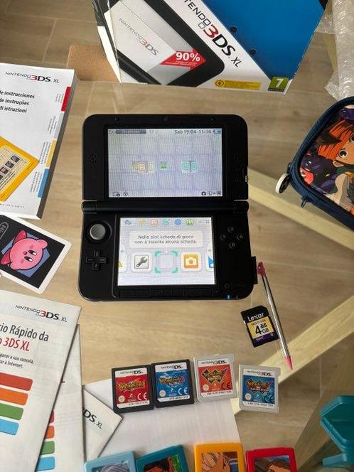 Nintendo - 3DS xl - Complete + Inazuma games -, Spelcomputers en Games, Spelcomputers | Overige Accessoires