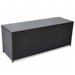 Tuinbox 150x50x60 cm poly rattan zwart (Schuurtjes-Rekken), Nieuw, Verzenden