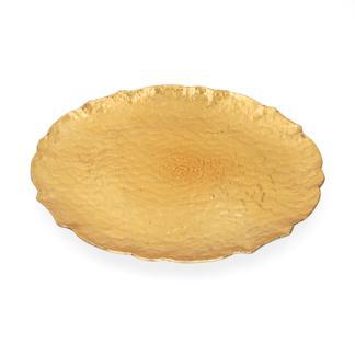 Decoratiebord | Decoris |  33 cm (Metaallook, Goud), Diversen, Kerst, Nieuw, Verzenden