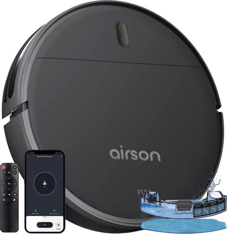 Airson X1 Pro Clean Robotstofzuiger Met Dweilfunctie - Met, Witgoed en Apparatuur, Stofzuigers, Zo goed als nieuw, Ophalen of Verzenden