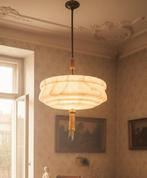 Plafondlamp - Vintage Art Deco plafondlamp - Marbled Glass -