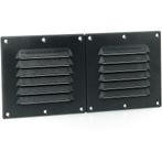 Ventilatierooster Deelbaar 255x118mm Kunststof Zwart, Watersport en Boten, Ophalen of Verzenden, Nieuw