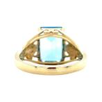 Ring met topaas 9 krt, Sieraden, Tassen en Uiterlijk, Ringen, Ophalen of Verzenden, Nieuw