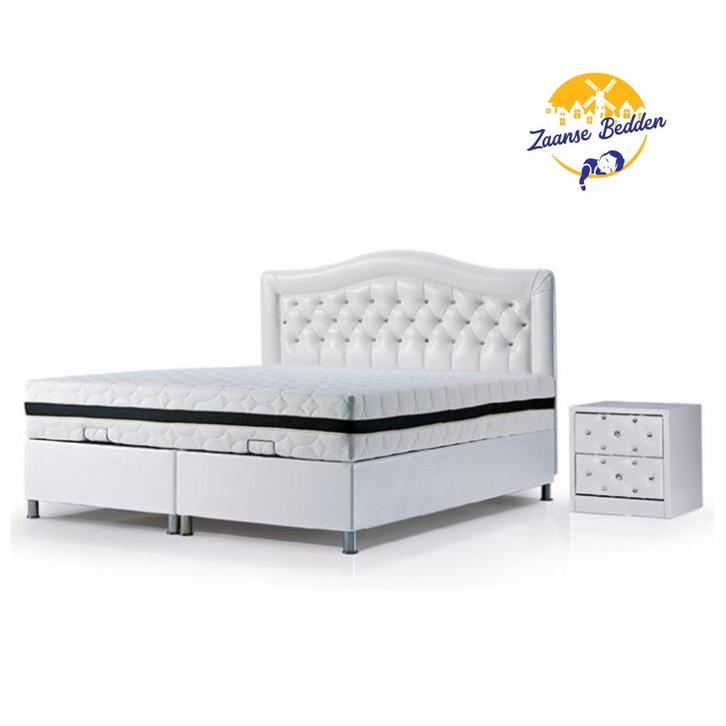 Opberg Boxspring Diamond, Huis en Inrichting, Slaapkamer | Boxsprings, Nieuw, Verzenden