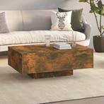 vidaXL Salontafel 85x55x31 cm bewerkt hout gerookt, Huis en Inrichting, Tafels | Salontafels, 50 tot 100 cm, Verzenden, Nieuw