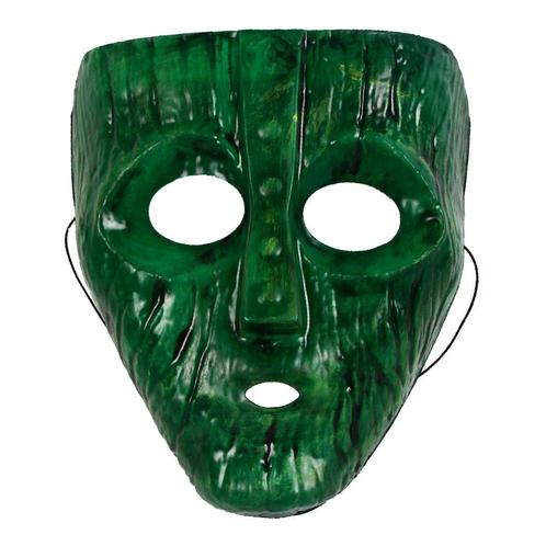 Groen houten Jade masker (The Mask), Hobby en Vrije tijd, Feestartikelen, Nieuw, Verzenden