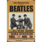Concert Bord - Beatles Shea Stadium New York 1966, Nieuw, Ophalen of Verzenden, Poster, Artwork of Schilderij