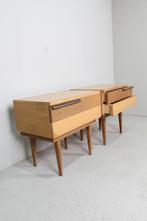 Vintage set nachtkastjes jaren 50, Gebruikt