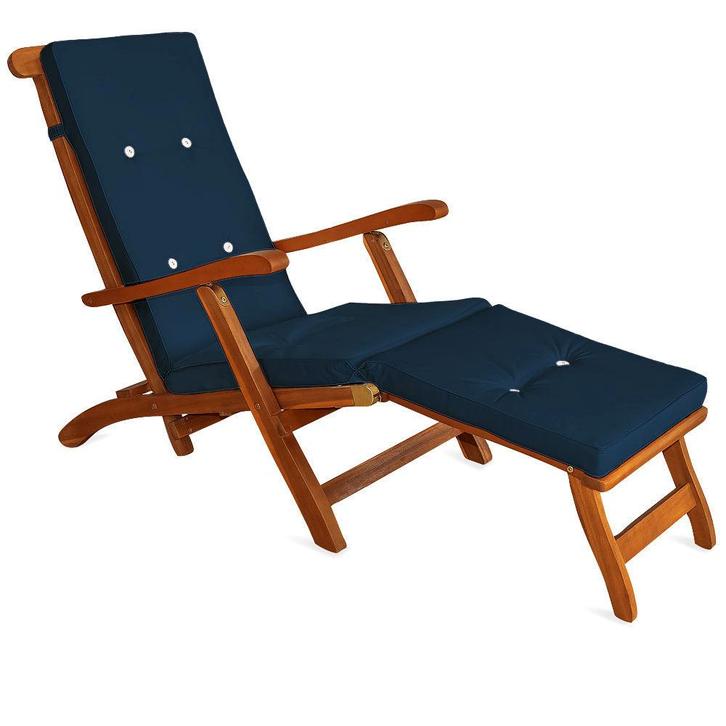 Tweedekans | Ligbedkussen - Blauw - 173x43x6cm, Tuin en Terras, Tuinmeubel-accessoires, Zo goed als nieuw, Ophalen of Verzenden